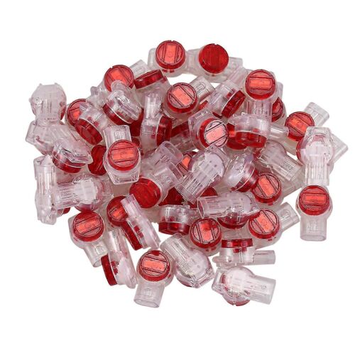 55 pièces d¿épissure de gel UR connecteur 3 ports connecteurs de fil rouge + clair