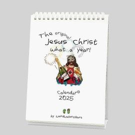 2025 Jésus Calendrier De Bureau,Calendrier Amusant,Nouvel An Bureau Gestionnaire De Temps