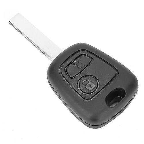 2 Boutons De Voiture À Distance Coque De Clé Avec Rainure Pour Peugeot 107 207 307 407