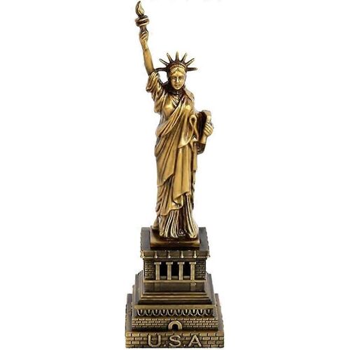 New York City Liberty Island Collection Souvenirs Figurines Métal Maquette Décoration Bronze 15cm-Générique