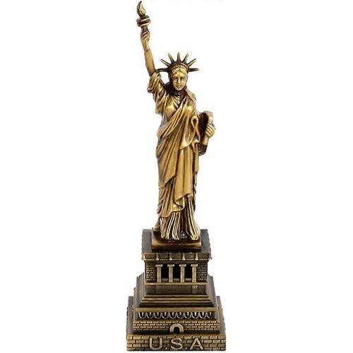 New York City Liberty Island Collection Souvenirs Figurines Métal Maquette Décoration Bronze 15cm-Générique