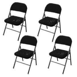 4 Pcs Chaise Pliante Couverture De Siège Divisé Pour La Maison De Mariage De Fête