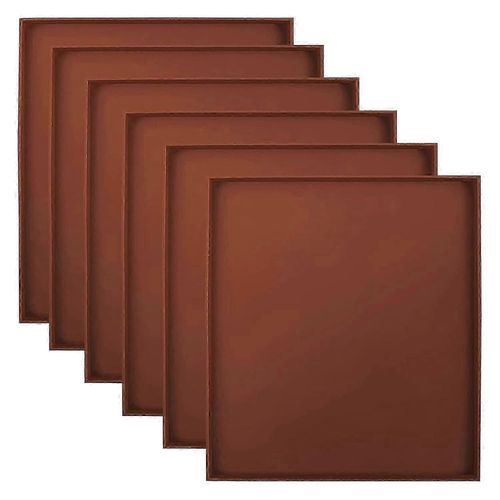 Paquet de 6 feuilles de déshydrateur en silicone Plateaux de déshydrateur à bord antiadhésif pour la viande,les légumes,les fruits,les aliments,le Dr