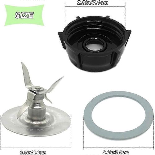 Pour Oster Blender Parts Lame de broyeur à glace avec capuchon de base de bocal