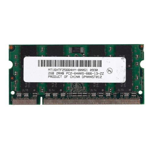 2GB DDR2 PC2-6400 800MHz 200Pin 1.8V Mémoire pour ordinateur portable SO-DIMM RAM pour ordinateur portable