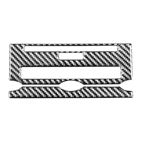Panneau De Commande Central Cd Décoration Couverture Garniture Autocollant Fibre De Carbone Pour 4 2010-2016