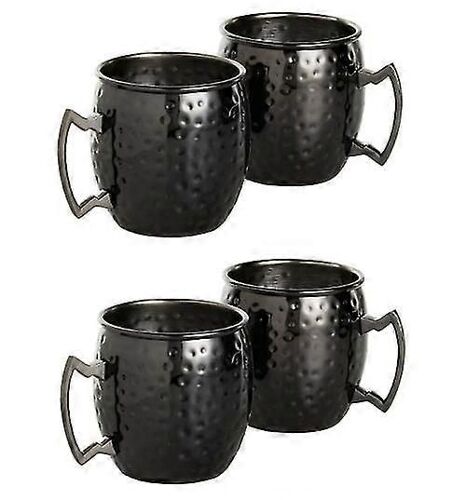 Mug Mule De Moscou Noir Ensemble De 4 Baril De Cocktail Style Tankard Cup Kitchen Barware