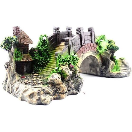 Aquarium Réservoir Résine Arc Pont Pont Artificiel Modèle Aquarium Aquarium Sable Table Décoration Aquarium Aquarium Ornement Résine Pont Aquarium Aquarium Paysage Décor