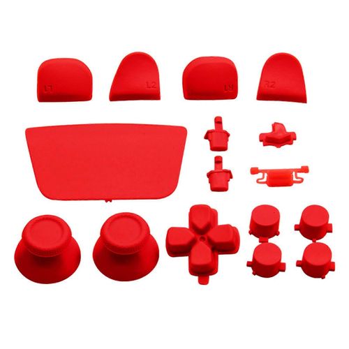 16pcs Bouton De Remplacement De Contrôleur De Jeu Pour Ps5 Manette De Remplacement Bouton De Déclenchement Pour Ps5 Contrôleur Rouge