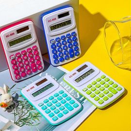 Mini calculatrice bouton sensible outil de comptabilité Étudiants portables 8 chiffres Calculatrice de poche pour l'enseignant mengxi