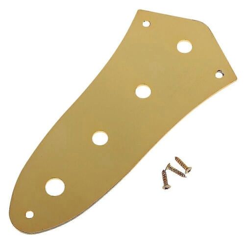 Bass Parts Plaque De Contrôle En Métal 4 Trous Pour Jazz Bass Jb Loaded Parts - Doré