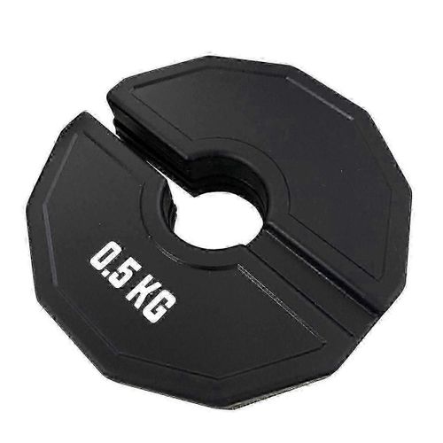 Gymnase Micro-Plaques Haltère Plaque De Poids Fractionnée Plaques De Poids Fractionnées En Caoutchouc Changement Supplémentaire Noir 0,5 Kg