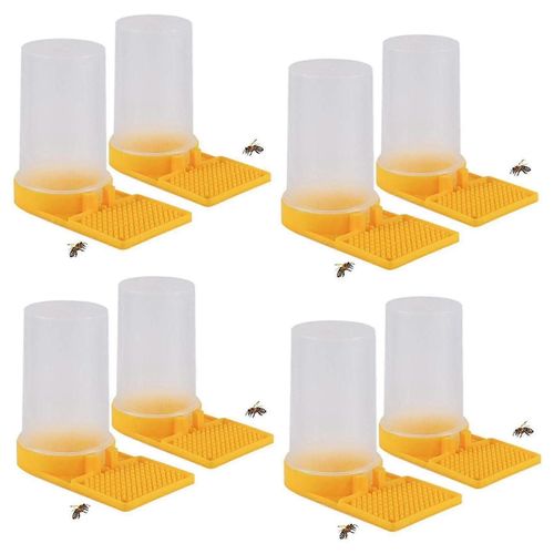Pack 8 Ruche Apiculture Distributeur D'eau Miel Ruche Entrée Mangeoire Abeille Boire Apiculture Equ