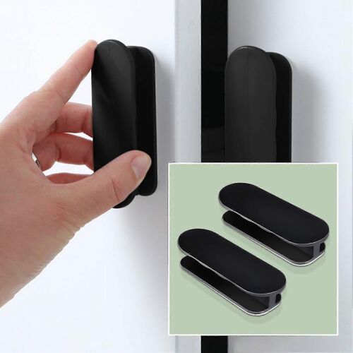 Poignées de traction auto-adhésives, poignée de porte, poignées d'armoire, poignée de fenêtre, poignée de meuble pour fenêtres de portenoir 8pcs