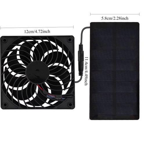 Panneau Solaire De Petite Taille,Ventilateur D'extraction Solaire À Faible Puissance 0.8w4v,Énergie Verte Légère,Extérieur,Maison Pour Animaux De Compagnie,Poulailler - Type Aaa #A