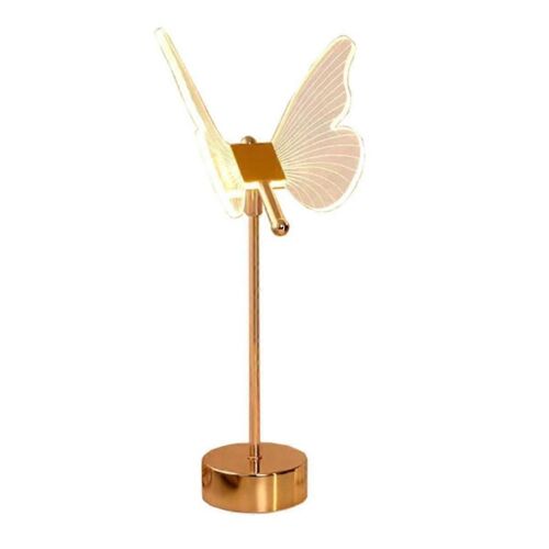 Lampe Table Papillon Usb 2025 - Veilleuse Nordique Luxe Salon Bureau - Décorative