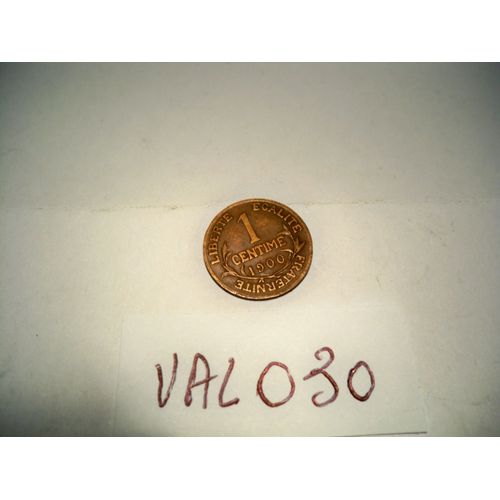 Val030 Piece De Monnaie 1 Centime Dupuis 1900