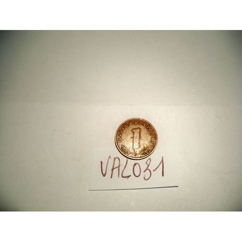 Val031 Piece De Monnaie Allemande De 1 Pfennig 1939