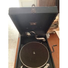 Gramophone « La Voix De Son Maître » Avec 182 Disques 78 Tours