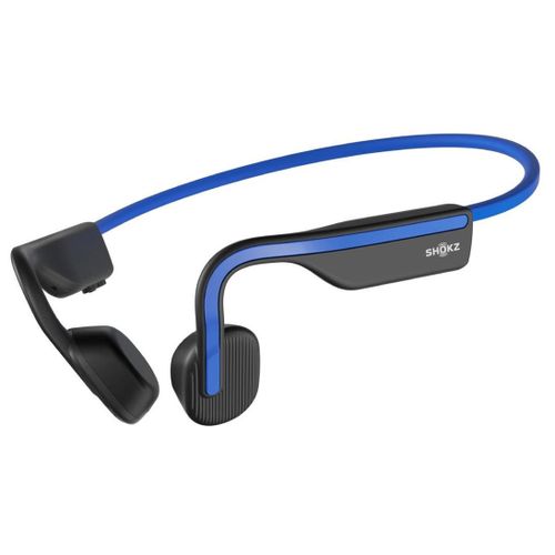 AfterShokz OpenMove - Écouteurs avec micro - oreille dégagée - montage derrière le cou - Bluetooth - sans fil - bleu