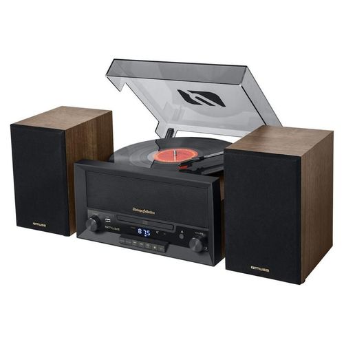 Muse MT-120MB mini chaîne CD avec platine vinyle