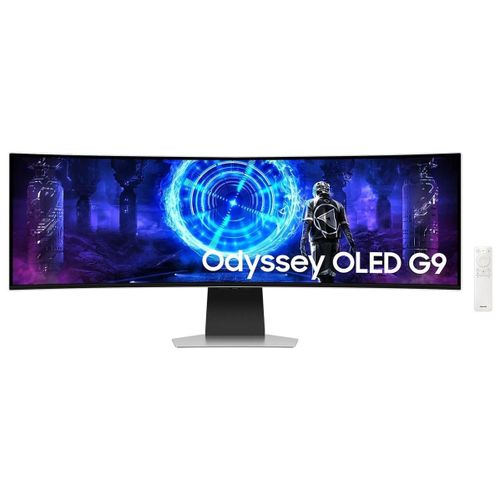 Samsung Odyssey OLED G9 S49DG954SU - G95SD Series - moniteur OLED - Intelligent - jeux - incurvé - 49" - 5120 x 1440 Dual Quad HD @ 240 Hz - 250 cd/m² - 1000000:1 - HDR10 - 0.03 ms - DisplayPort...