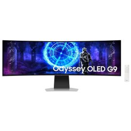 Samsung Odyssey OLED G9 S49DG954SU - G95SD Series - moniteur OLED - Intelligent - jeux - incurvé - 49" - 5120 x 1440 Dual Quad HD @ 240 Hz - 250 cd/m² - 1000000:1 - HDR10 - 0.03 ms - DisplayPort...