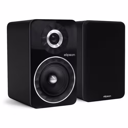 Elipson Prestige Facet 6B Noire Paire d'Enceintes Bibliothèques