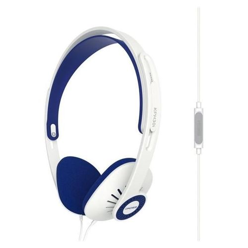 Casque avec Fil et Microphone, Headphones On Ear Ouvert, Jack 3.5 mm, , Blanc, KOSS, KPH30iW