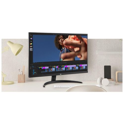 LG 32UR500-B - Écran LED - 32" (31.5" visualisable) - 3840 x 2160 4K @ 60 Hz - VA - 250 cd/m² - 3000:1 - HDR10 - 4 ms - 2xHDMI, DisplayPort - haut-parleurs - noir