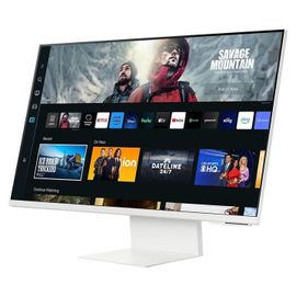 Samsung S32DM801UU - M80D Series - écran LED - Intelligent - 32" - 3840 x 2160 4K @ 60 Hz - VA - 400 cd/m² - 3000:1 - HDR10, HDR10+ - 4 ms - HDMI, USB-C - haut-parleurs - blanc chaud