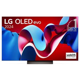 TV OLED Evo LG OLED65C4 164 cm 4K UHD Smart TV 2024 Noir et Brun