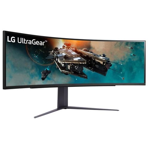 LG UltraGear 49GR85DC-B - Écran LED - jeux - incurvé - 49" - 5120 x 1440 Dual Quad HD @ 240 Hz - VA - 450 cd/m² - 2500:1 - DisplayHDR 1000 - 1 ms - 2xHDMI, DisplayPort