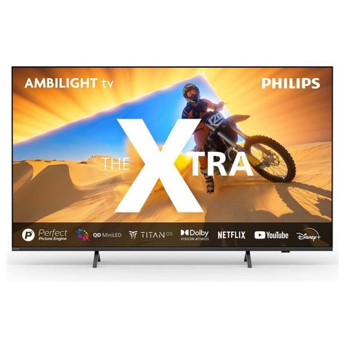 Philips The Xtra 55PML9049 - 55" TV LCD rétro-éclairée par LED - Smart TV - TITAN OS - 4K UHD (2160p) 3840 x 2160 - HDR - Quantum Dot, Mini-LED - gris anthracite