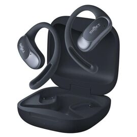 SHOKZ OpenFit Air - Écouteurs sans fil avec micro - oreille dégagée - montage sur l'oreille - Bluetooth - noir