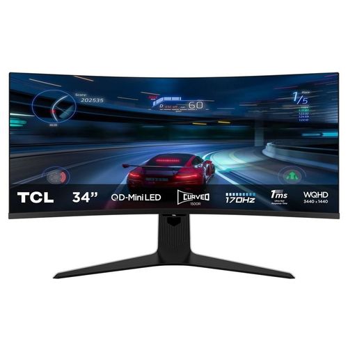 Ecran PC Gamer TCL Mini LED 34R83Q Incurvé WQHD