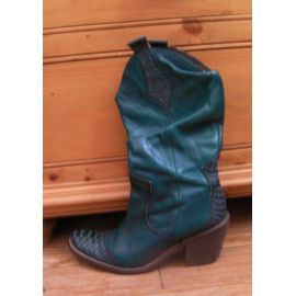 Santiags Bleu Turquoise - Taille 37.5/38