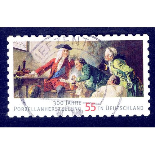 Timbre Oblitéré 300 Jahre Porzellanherstelling In Deutschland, 2010, 55