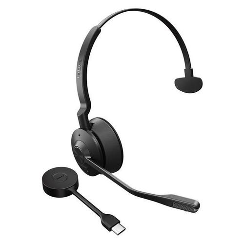 Jabra Engage 55 SE Mono - Micro-casque - sur-oreille - DECT - sans fil - USB-C via adaptateur DECT - certifié UC