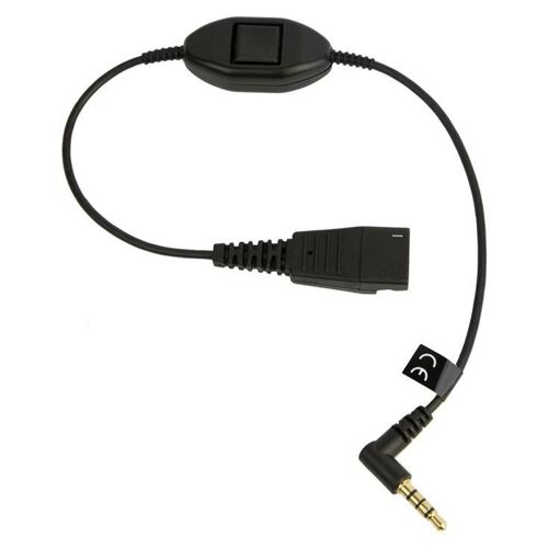 Jabra - Câble pour casque micro - Déconnexion rapide mâle pour mini-phone stereo 3.5 mm mâle - 30 cm