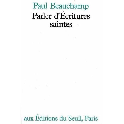 Parler D'écritures Saintes