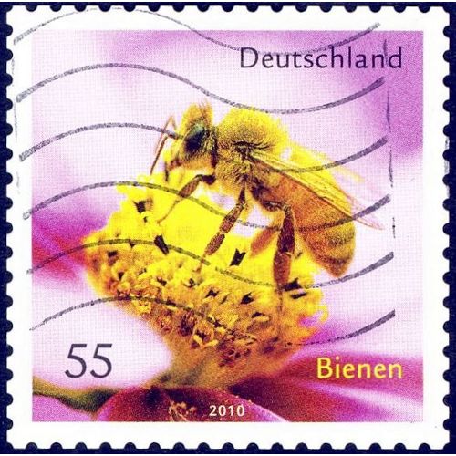 Timbre Oblitéré Deutschland, Bienen, 2010, 55