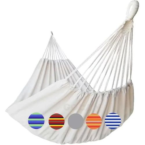 Gocan Hamac 2 Places Hamac 2 Personnes 220x150cm Longueur Totale 330cm Charge 250kg Exterieur Pour Jardin D'interieur Hamac Double T
