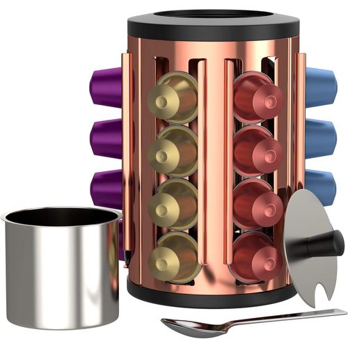 Kafono Porte-Capsules De Café,Range-Dosettes,Présentoir Pour Capsules De Café,Distributeur Capsule Nespresso,Rangement Rotatif Pour Nespresso,Support Capsule Nespresso