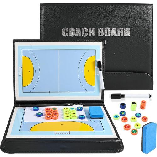 Tableau Tactique Handball,Accessoires De Handball,Tableau Tactique Handball Avec Marqueur,Stylo,Aimants,Tableau Tactique Pour L'entraînement Ou L'analyse Du Jeu
