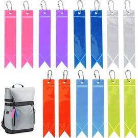 14 Pièces Pendentif Réflecteur De Sécurité,Pendentif Réfléchissant Pour Enfants,Pendentif Réfléchissant De Nuit,Porte-Clés Réflecteur,Pour Sac D'école,Animal De Compagnie,Sac À Dos,Cyclisme,Marche