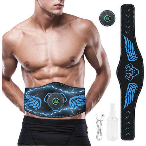 Ceinture Abdominale Electrostimulation,Electrostimulateur Musculaire Avec Affichage Et Usb Recharge,10 Modes 39 Niveaux,Musculation Appareil Femme Homme,Entraînement Abdominal Ems Renforcer Muscle
