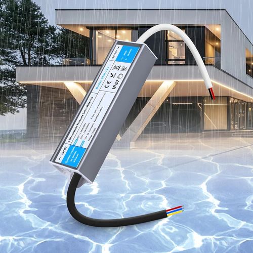 LED Transformateur 220V 12V 60W 5A Extérieur Etanche IP67,Alimentation LED Driver 12V 60W Ultra Fin LED Transfo Alimentation à Découpage Convertisseur De Tension AC à DC Transfo Pour LED