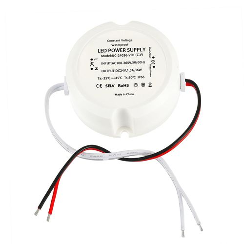 LED Transformateur 24V 36W 1.5A,LED Driver Convertisseur,Adaptateur à Tension Constante,Transformateur étanche IP66