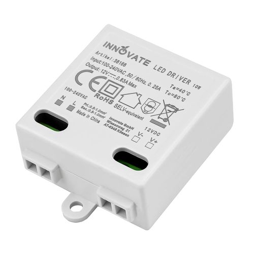 LED transformateur mini 0-10W|12V CC convertisseur de tension basse|petit Transfo LED 50/60Hz|230V CA convertisseur 12V CC|LED Driver 12V DC|Alimentation pour ruban LED et lampe LED